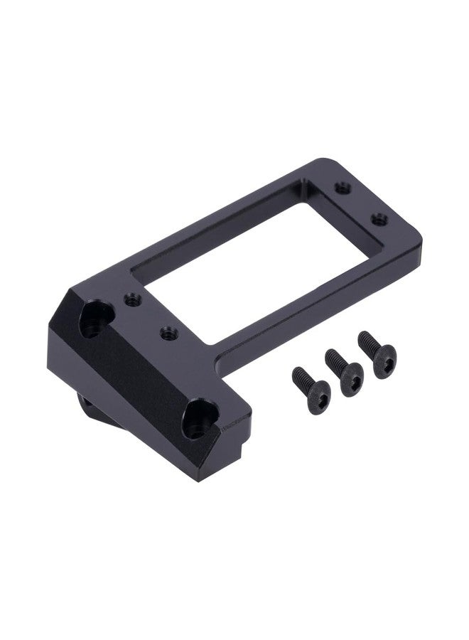 YSKMLOLP 1/10 RC Servo Mount, Aluminum Front Axle BAT Servo Mount Low Center of Gravity for 1/10 RC Crawler Car VP Capra F9 DIY LCG Chassis Upgrade Parts(Black) - Image 3
